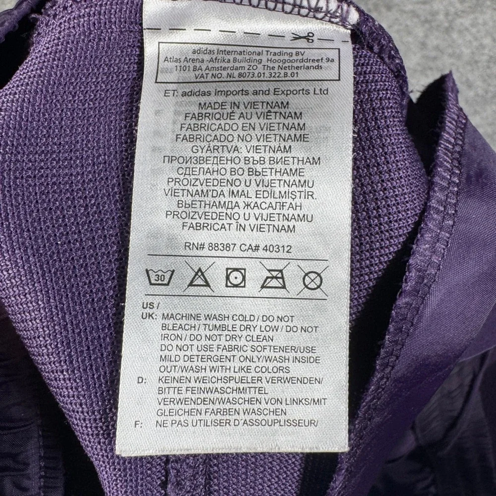 Adidas Originals Mens R.Y.V TF Purple Sherpa Fleece Track Joggers Pants 2XL